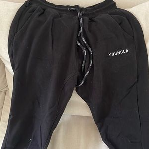 YoungLA medium black joggers